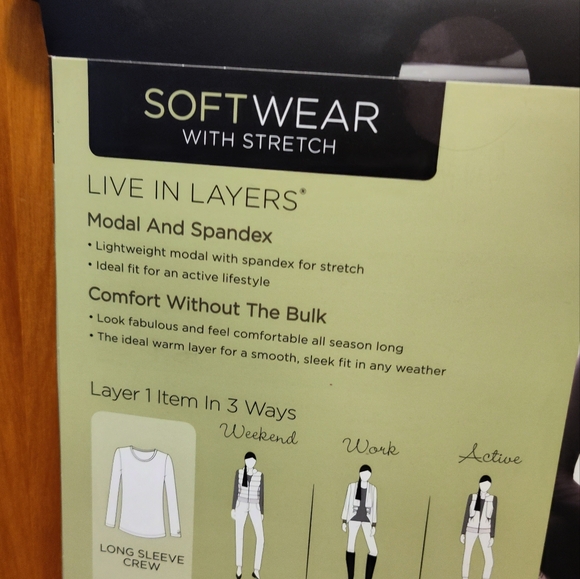 NWT! Cuddl Duds Long Sleeve Sz Medium - Picture 5 of 8